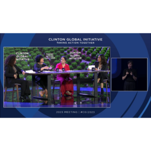 Nona Yehia on Panel at Clinton Global Initiative