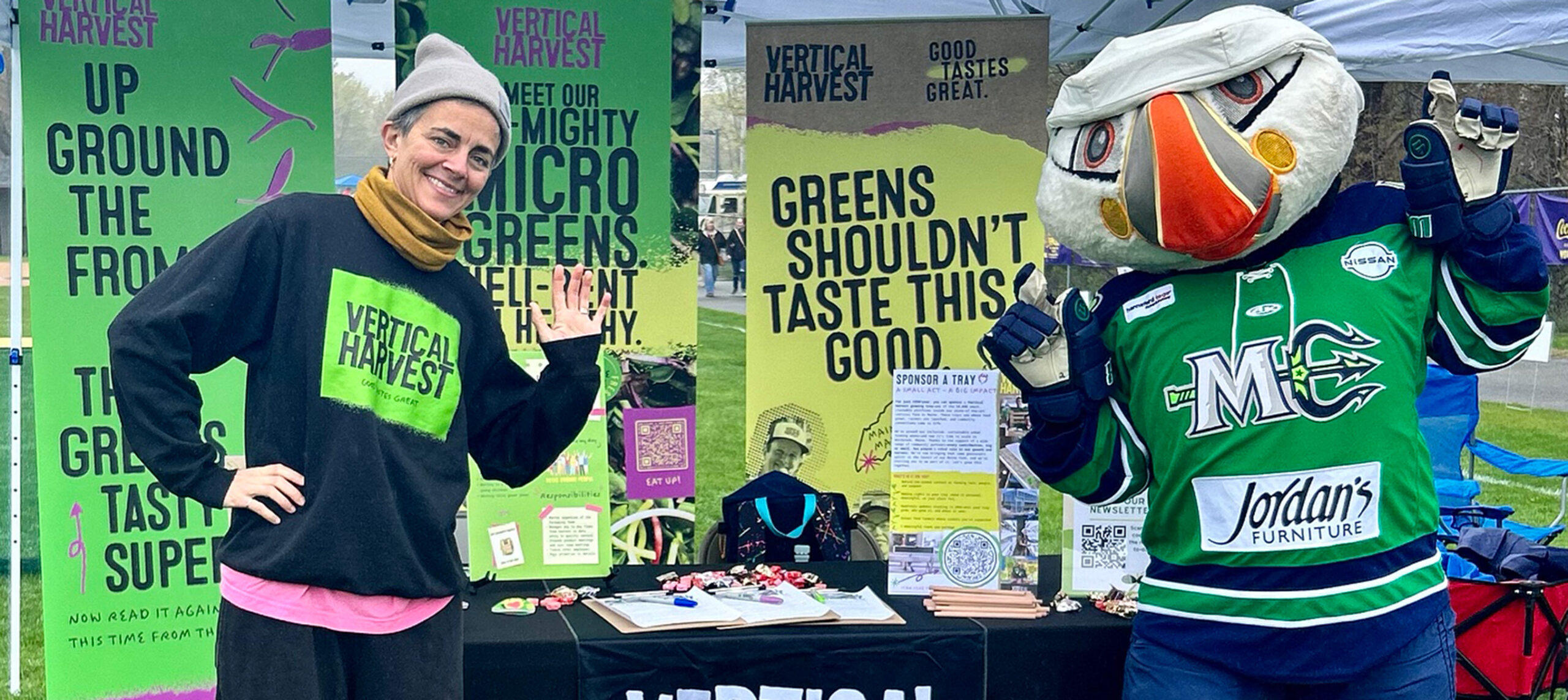 Vertical Harvest stand at a community engagement event
