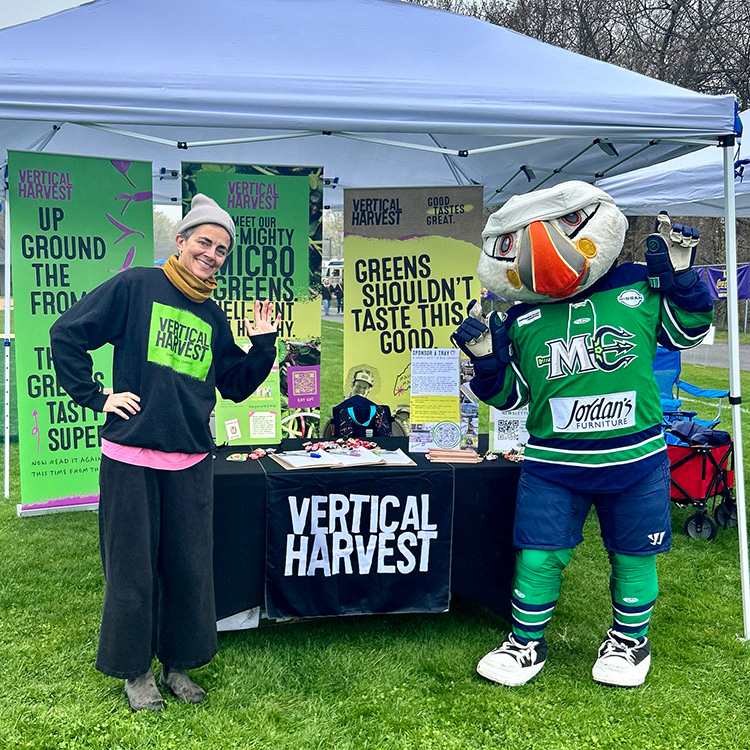 Vertical Harvest stand at a community engagement event